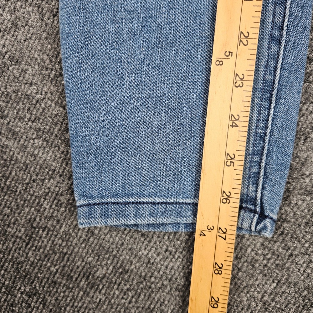 Democracy Ab Technology Skinny Jeans Women 14 Light Wash Stretch Denim High Rise - Picture 7 of 10